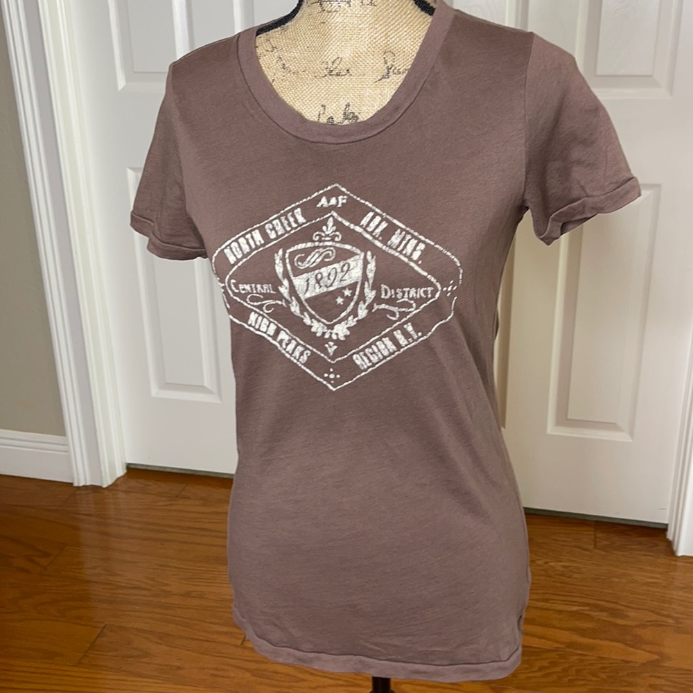 Abercrombie & Fitch L Purplish Grey T shirt